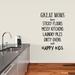 Sweetums Wall Decals Great Moms Have Sticky Floors Wall Decal Vinyl in Black | 48 H x 30 W in | Wayfair 1393Black