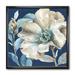 East Urban Home Indigold Watercolor Flower I - Picture Frame Print on Canvas in Blue/Gray | 30 H x 30 W x 1 D in | Wayfair