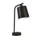 Medallion Lighting Confident Collection 21" Dark Bronze Desk Lamp w/ Outlet Metal in Brown | 21 H x 7 W x 12 D in | Wayfair W925SI-SGL