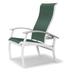 Red Barrel Studio® Hinch Patio Dining Chair Sling in White | 39 H x 28.5 W x 30 D in | Wayfair EF03971A335E4F11AEECA4B82A0399E9