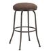 Red Barrel Studio® Huebner Swivel Bar & Counter Stool Upholstered/Metal in Red/Gray | 26 H x 16.5 W x 16.5 D in | Wayfair
