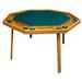 Kestell Furniture 52" 8 - Player Oak Poker Table Vinyl | 29.5 H x 52 W x 48 D in | Wayfair O-48-V-Black Vinyl/Ranch Oak