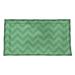 Brayden Studio® Stephenie Classic Hand Drawn Chevron Pillow Sham Polyester in Green/Black/Indigo | 22 H x 38 W in | Wayfair