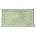 Brayden Studio® Stephenie Classic Hand Drawn Chevron Pillow Sham Polyester in Green/Black/Indigo | 22 H x 38 W in | Wayfair