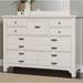 Darby Home Co Erving 9 Drawer Double Dresser w/ Mirror Wood in Brown | 42 H x 58.25 W x 19.88 D in | Wayfair CAFA2E39B4134A21A53DFD85BEE236F6