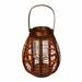 Loon Peak® Iron Wire Lantern Iron in Gray/Orange | 12 H x 9 W x 9 D in | Wayfair 9C1B63E791844B82A263002BD25A350C