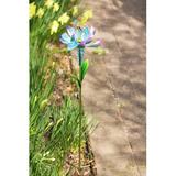 August Grove® Beaslie Wind Spinner Flower Garden Stake Metal in Blue | 38.78 H x 7.87 W x 7.87 D in | Wayfair 1D7A01D3E3D642CF8623C7D53A824E6D