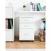 Latitude Run® Lokman 3-Drawer Mobile Vertical Filing Cabinet Wood in White | 25.75 H x 15 W x 16.25 D in | Wayfair 8CFC8B85942C40C6A3C1C05705E16302