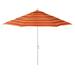 Arlmont & Co. Broadmeade Octagonal Sunbrella Market Umbrella Metal in Orange/Yellow, Size 110.5 H in | Wayfair 993C9B37999E4AF79F44D1575D2383AB