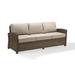 Birch Lane™ Lawson 80.5" Wide Outdoor Wicker Patio Sofa w/ Cushions Wicker/Rattan in Gray/Brown | 32.5 H x 80.5 W x 31.75 D in | Wayfair