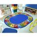 Blue/Green 92 x 0.5 in Area Rug - Joy Carpets Educational Animal Phonics Area Rug Nylon | 92 W x 0.5 D in | Wayfair 1623DD