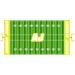 VWAQ Personalized Football Field Wall Decal Vinyl in Yellow | 12 H x 24 W in | Wayfair HOL16_12X24-YELLOW