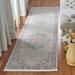 Blue/Gray 26 x 0.2 in Indoor Area Rug - Bungalow Rose Mea-Mebara Oriental Gray/Blue Area Rug Polyester | 26 W x 0.2 D in | Wayfair