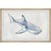 Harriet Bee Lavenia Great Shark Framed Art Paper in White | 24 H x 36 W x 1.5 D in | Wayfair CC62D1328B9E48AEAB9F87A340F1624C