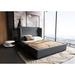 Latitude Run® Bali Low Profile Platform Bed Upholstered/Faux leather in Gray | 47.5 H x 65.6 W x 93.7 D in | Wayfair