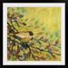 Red Barrel Studio® Nolani Goldfinch Resting by Jennifer Lommers - Painting Print in Green | 24 H x 24 W x 1 D in | Wayfair