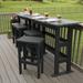 Lark Manor™ Arbnora Rectangular 4 - Person 54" Long Bar Height Outdoor Dining Set Plastic in Black | Wayfair 0F0E1E2DA6E340CA82E34C4F524277DA