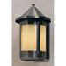 Red Barrel Studio® Arinze 1-Light Outdoor Wall Lantern Glass in Brown | 13.5 H x 7 W x 8.25 D in | Wayfair A787C000D4884F5385B2523F6A355782