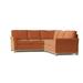 Orange Reclining Sectional - Wildon Home® Bevins 108" Wide Cotton Corner Sectional | 40 H x 108 W x 96 D in | Wayfair