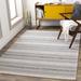 Gray/White 94 x 0.01 in Area Rug - Union Rustic Enloe Striped Dark Gray/Charcoal Area Rug Cotton | 94 W x 0.01 D in | Wayfair