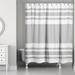 Beachcrest Home™ Sherree Striped Single Shower Curtain Polyester in Gray | 74 H x 71 W in | Wayfair 4450E050D62F4DF19419FB39A3F07DE5