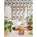 York Wallcoverings Modern Heritage 125th Anniversary Lady Slipper 27' L x 27" W Wallpaper Roll Non-Woven in Gray/White | 27 W in | Wayfair NV5524