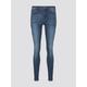 TOM TAILOR DENIM Damen Jona Extra Skinny Jeans mit recyceltem Polyester, blau, Uni, Gr. 26/30