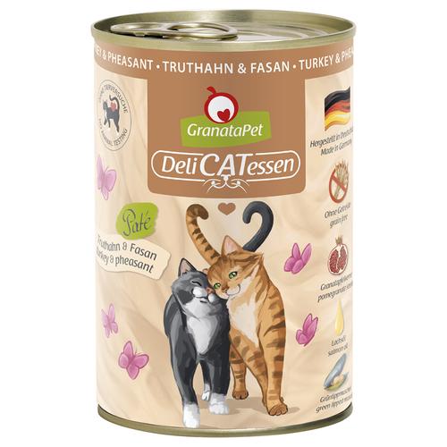 24 x 400 g Truthahn & Fasan GranataPet DeliCatessen Katzenfutter nass