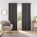 Helena Springfield London Eden Curtains, Polyester, Charcoal, 66x90