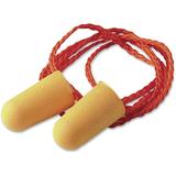 3M Foam Single-use Earplugs Corded Orange 100 Pair