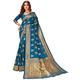 HAOK Sarees For Women's Banarasi Art Silk, Indian Ethnic Wedding Woven Saree Gift Sari With Non Stitched Blouse