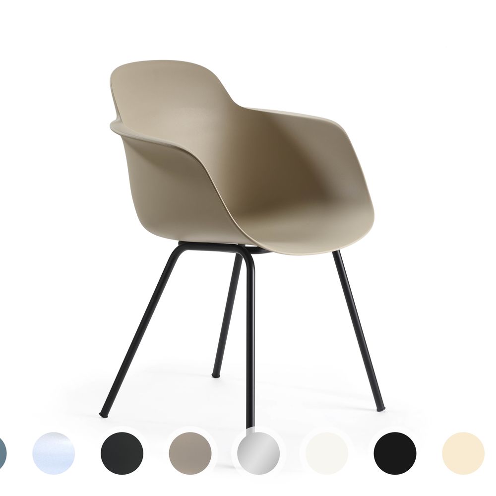 infiniti »SICLA« 4 Legs Designer-Stuhl AC01 Verchromt / IS020 weiss Image