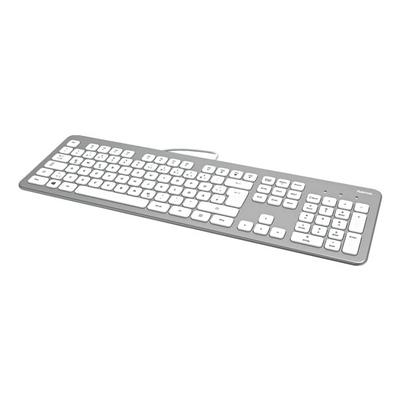 Hama Kabelgebundene Tastatur »KC-700« weiß weiß, 43.9x2.3x13.5 cm