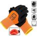 Safety Winter Insulated Double Lining Rubber 3/4Coated Work Gloves 3 pairs/ pack BGWANS3/4-OR-Large