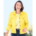 Appleseeds Women's DreamFlex Colored Jean Jacket - Yellow - 1X - Womens