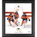 Edmonton Oilers Framed 15" x 17" Franchise Foundations Collage with a Piece of Game Used Puck - Limited Edition 780