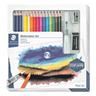 12er-Pack wasservermalbare Buntstifte Design Journey inkl. 3 wasservermalbarer B, Staedtler