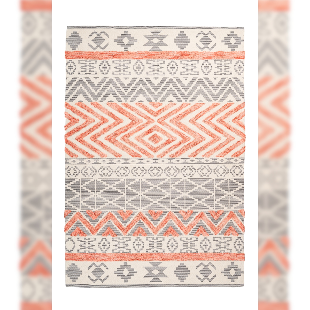 Kayoom Teppich Ethnie 100 Grau / Apricot - A2AFA-160-230-E Image