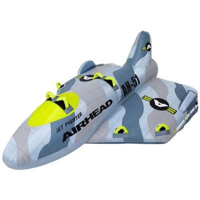 Airhead Jet Fighter Towable Grey/Yellow 4 Person AHFJ-14