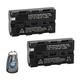Amsahr Digitalkamera und Camcorder Ersatzakku für Sony NP-F550, NP-F330, NP-F570 Pack-2 - Inklusive Objektiv Zubehör Pouch, B-NPF550-2CT