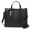 Fossil Bag for Women Carmen, Leather/Polyurethane Trim Shopper black 30.8 cm L x 12.1 cm W x 26.4 cm H ZB7938001