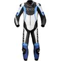 Spidi Sport Warrior Touring Two Piece Tuta moto in pelle, nero-bianco-blu, dimensione 48