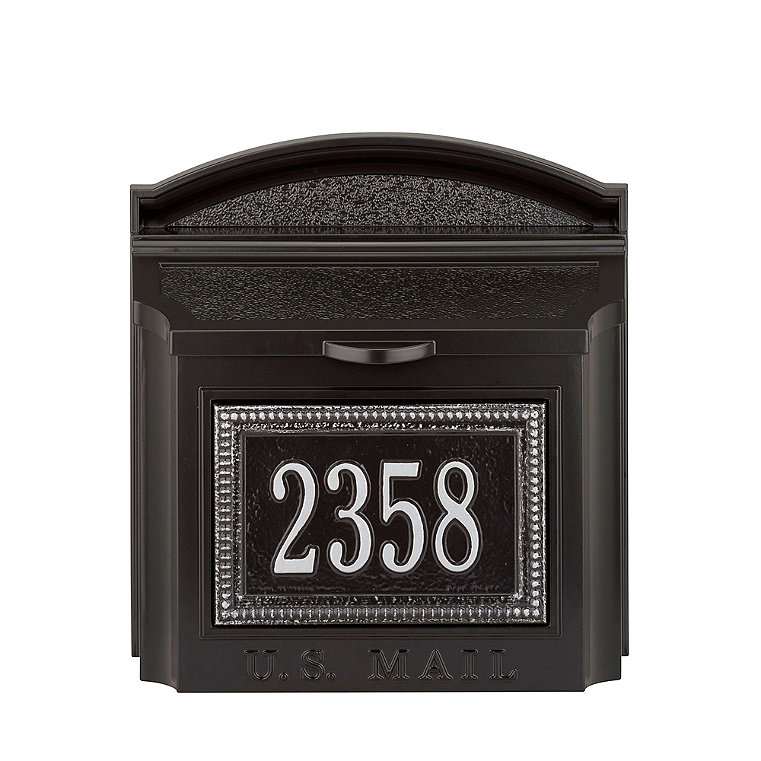 Bunker Hill Hanging Mailbox - Black/Silver - Grandin Road