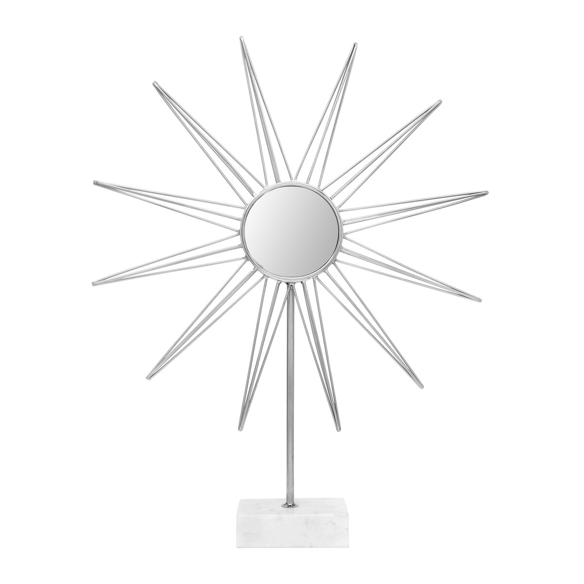 Kayoom Skulptur Ajey 387 Silber / Weiß , ca. 64cm (L/T) x 12cm (B) x 75cm (H) Image