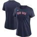 Women's Nike Navy Boston Red Sox Wordmark T-Shirt