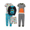 Simple Joys by Carter's Baby-Jungen 6-Piece Snug Fit Cotton Pajama Pyjama-Set, Mehrfarbig/Dinosaurier/Monster/Robotereraufdruck, 7 Jahre (3er Pack)