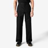 Dickies Men's Loose Fit Double Knee Work Pants - Black Size 33 30 (85283)