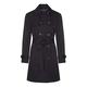 Anstasia Black Belted Womens Showerproof Trench Coat Size 10