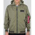 Alpha Industries MA-1 TT Hood Defense Jacke, grün, Größe S