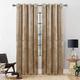 Yorkshire Bedding Blackout Curtain 66 x72 Room Darkening Beige Eyelet Crushed Velvet Curtains for Bedroom Decor Window Curtains + Tie Backs (168cm x 183cm)